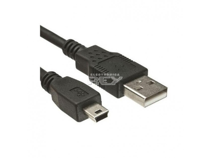 Cable MINI USB a USB 2.0 Carga 0,12 Metros