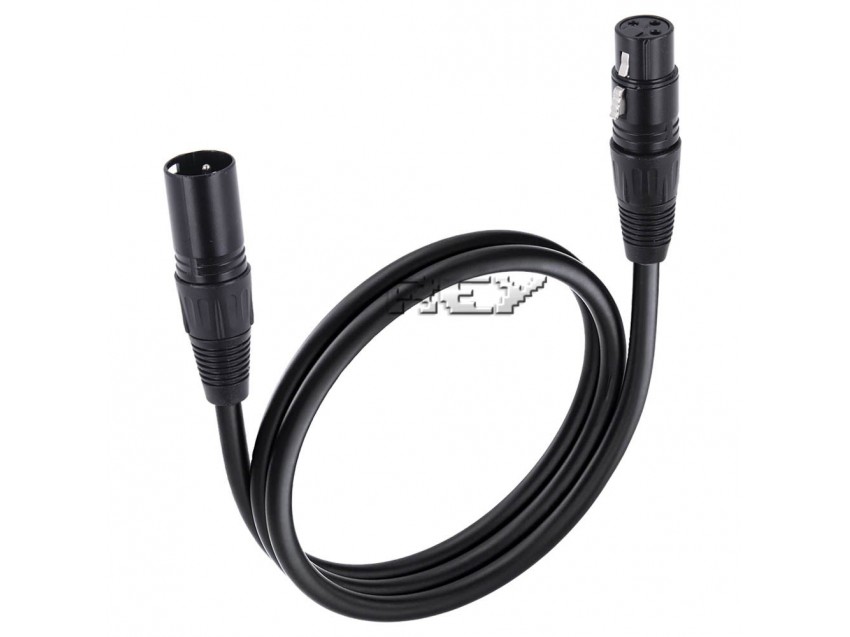 Cable XLR Macho a Hembra Compatible Micrófono, 5m
