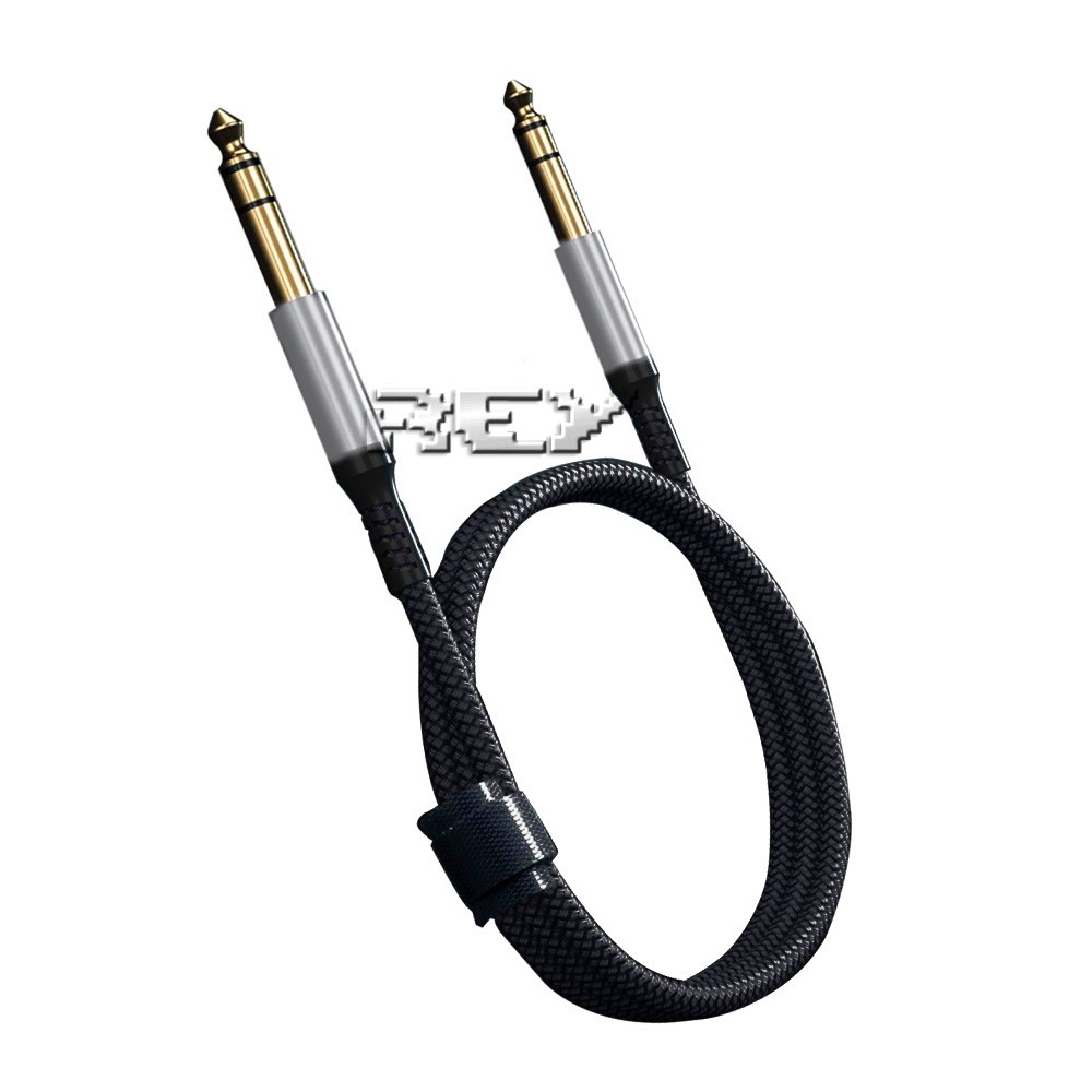 JK11 - Jack Stereo 6.35mm per PCB - Dado nero - Jack