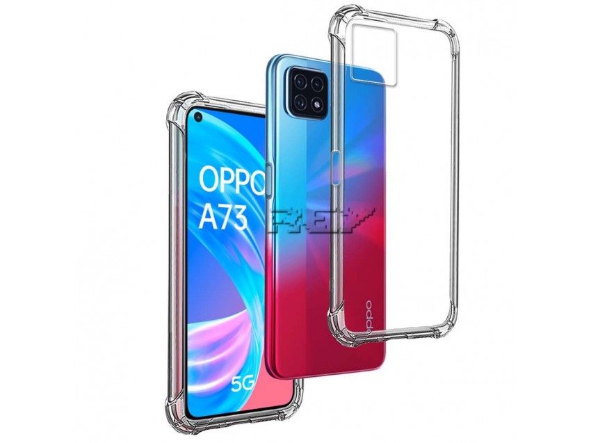 Funda Anti-Shock OPPO A73 5G Silicona Esquinas Reforzadas