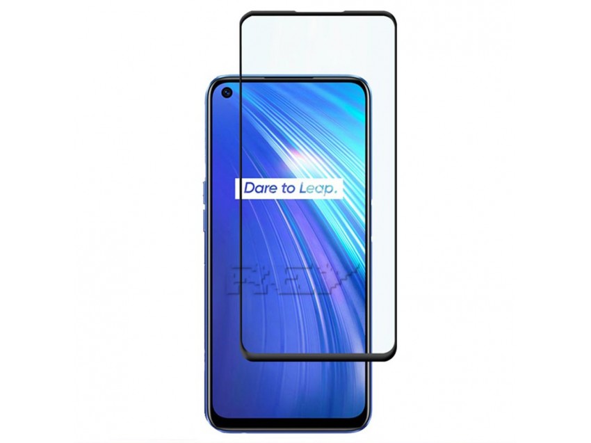 Protector Pantalla OPPO REALME 6s Cristal Templado 3D Negro