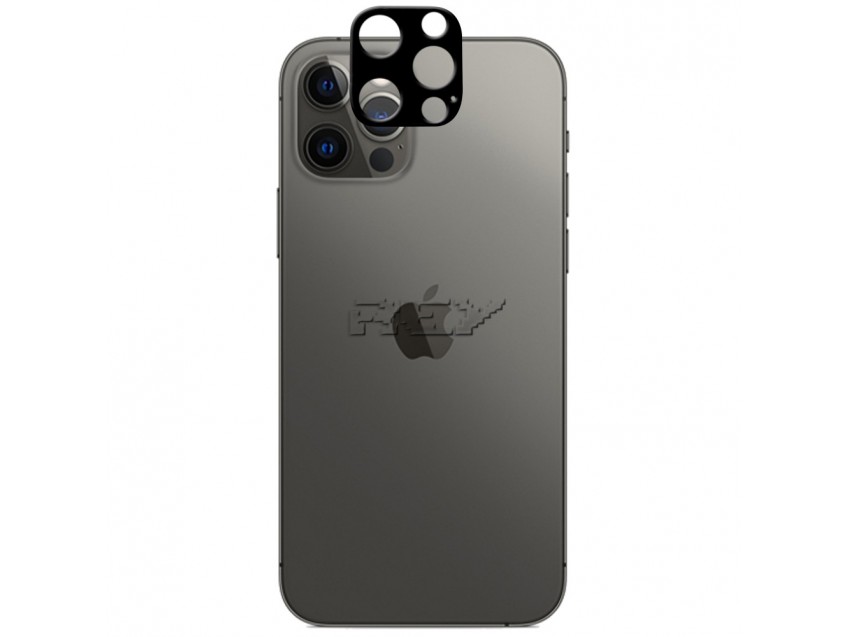 Protector Cámara IPHONE 12 PRO (6,1") Cristal Templado 3D Negro