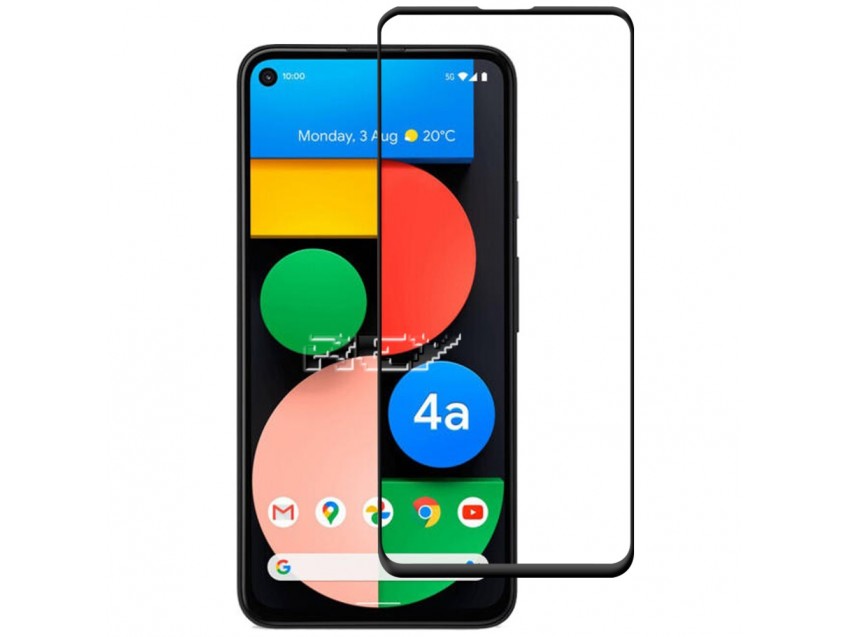 Protector Pantalla GOOGLE PIXEL 4A 5G Cristal Templado 3D Negro