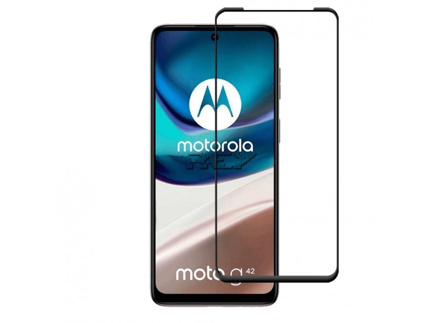 Protector Pantalla MOTOROLA MOTO G42 Cristal Templado 3D Negro