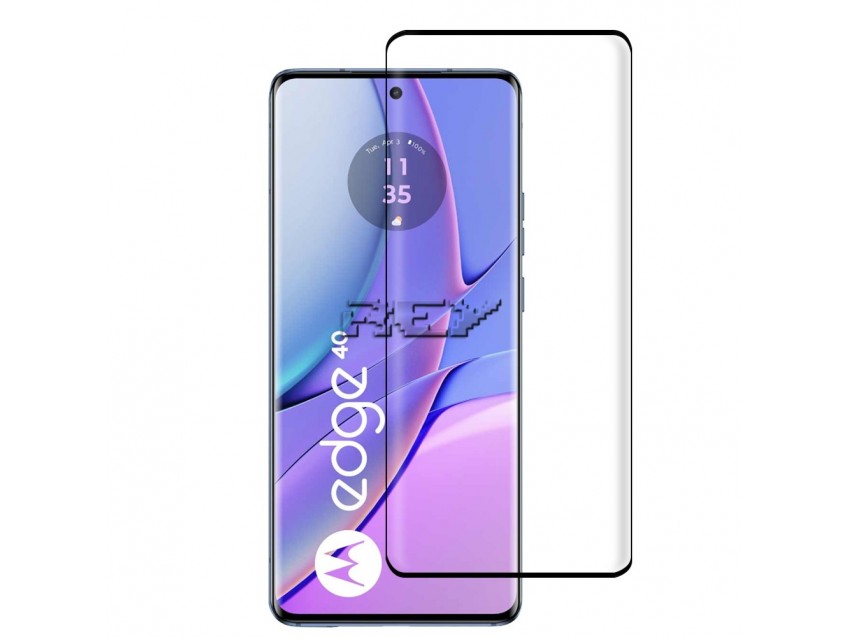 Protector Pantalla MOTOROLA MOTO EDGE 40 Cristal Templado 3D Negro