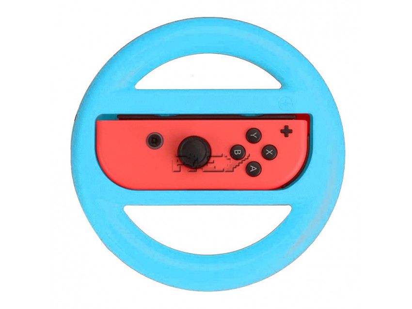 Volante Adaptador Ergonómico Mando JoyCon Nintendo Switch Azul