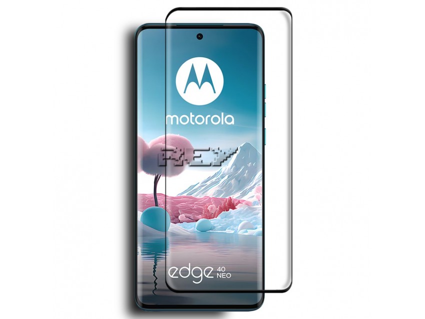 Protector Pantalla MOTOROLA MOTO EDGE 40 NEO Cristal Templado 3D Negro