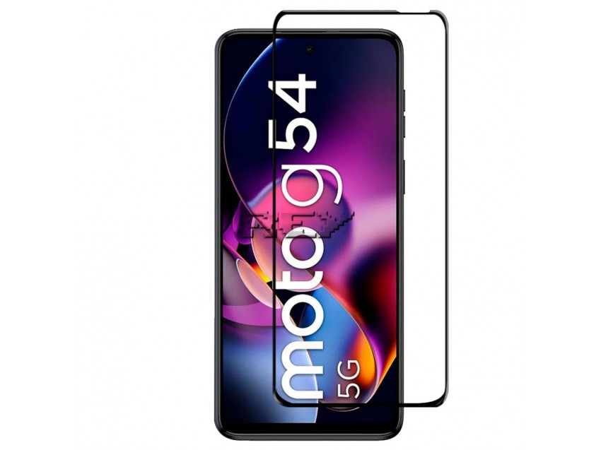 Protector Pantalla MOTOROLA MOTO G54 5G Cristal Templado 3D Negro