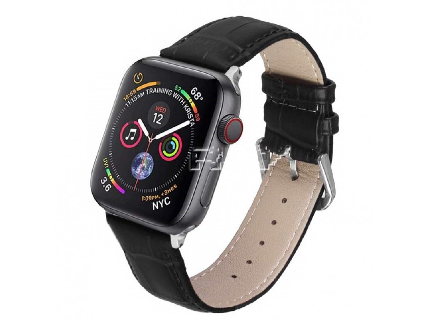 Correa Válida APPLE WATCH SERIES 1 38mm Ajustable Piel Negra