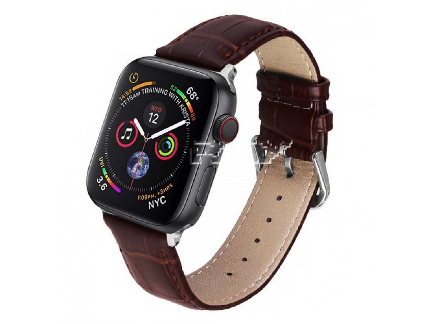Correa Válida APPLE WATCH SERIES 5 42mm Ajustable Piel Marrón