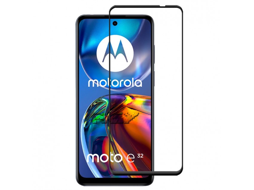 Protector Pantalla MOTOROLA MOTO E32 Cristal Templado 3D Negro