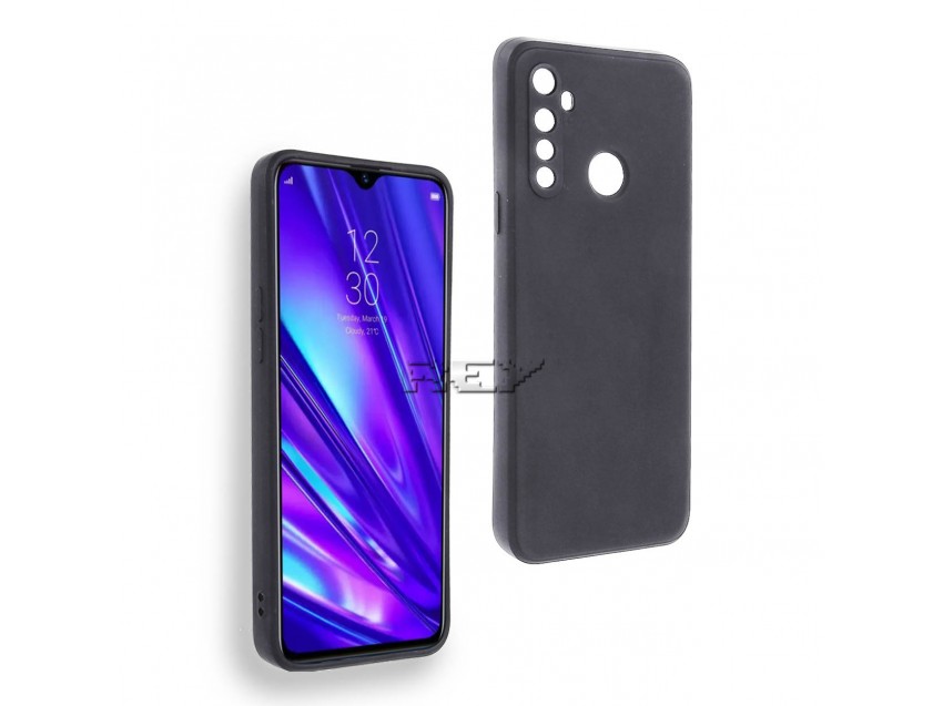 Funda Negra OPPO REALME Q Silicona