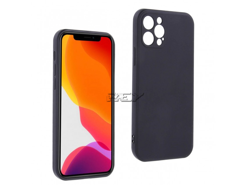 Funda Negra IPHONE 12 PRO 6,1" Silicona