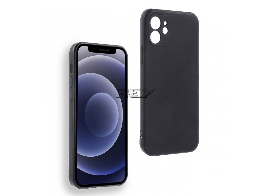 Funda Negra IPHONE 12 6,1" Silicona