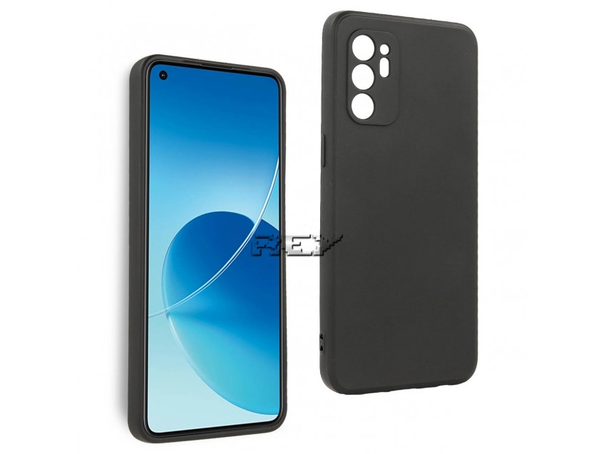 Funda Negra OPPO RENO 6 4G Silicona