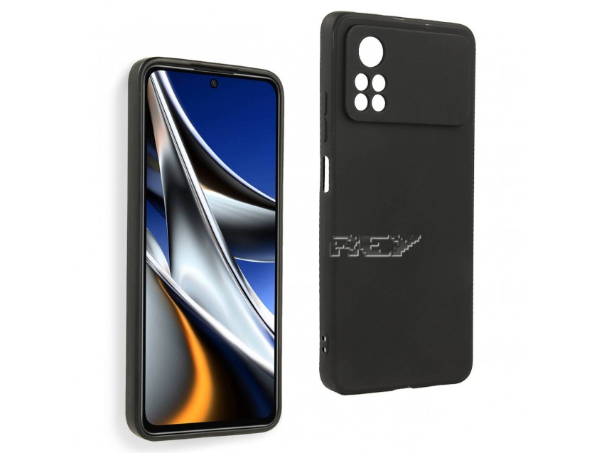 Funda Negra XIAOMI POCO X4 PRO 5G Silicona