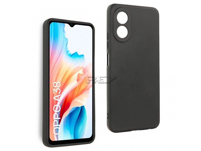 Funda Negra OPPO A18 4G Silicona