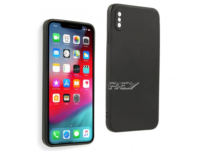 Funda Negra IPHONE XS MAX 6,5" Silicona