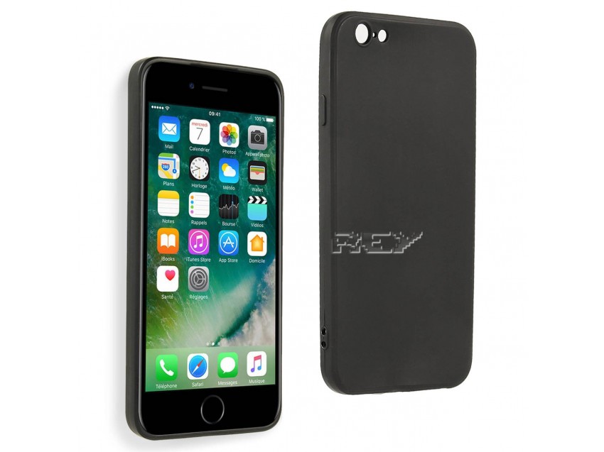Funda Negra IPHONE SE 2020 Silicona v.2