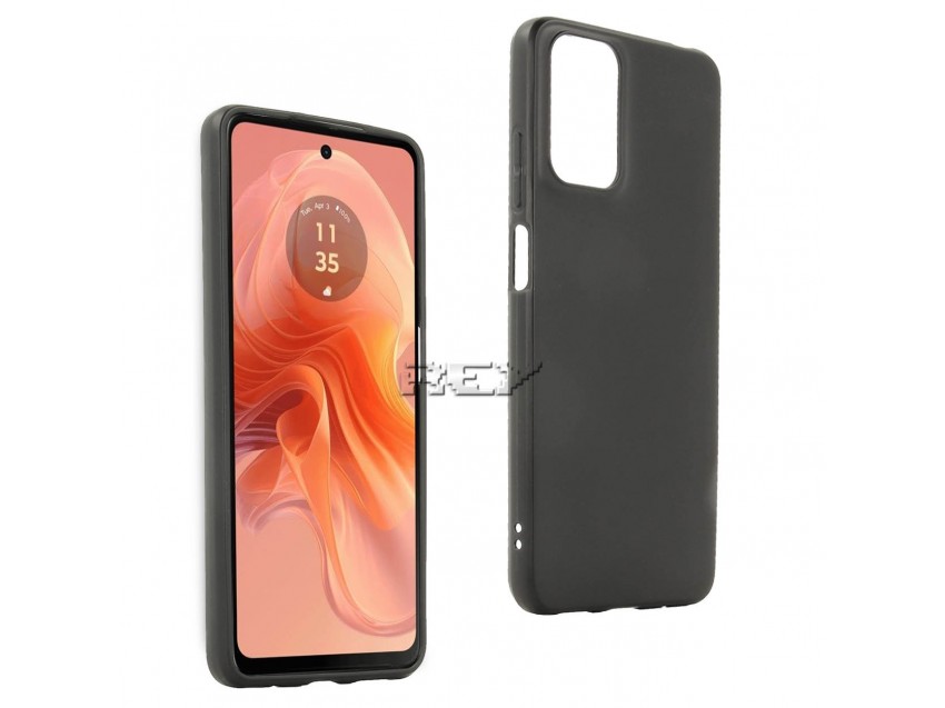 Funda Negra MOTOROLA MOTO E14 4G Silicona