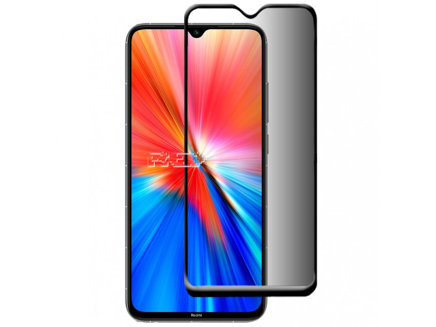 Protector Anti Espía Con Borde Negro XIAOMI REDMI NOTE 8 2021 Cristal Templado