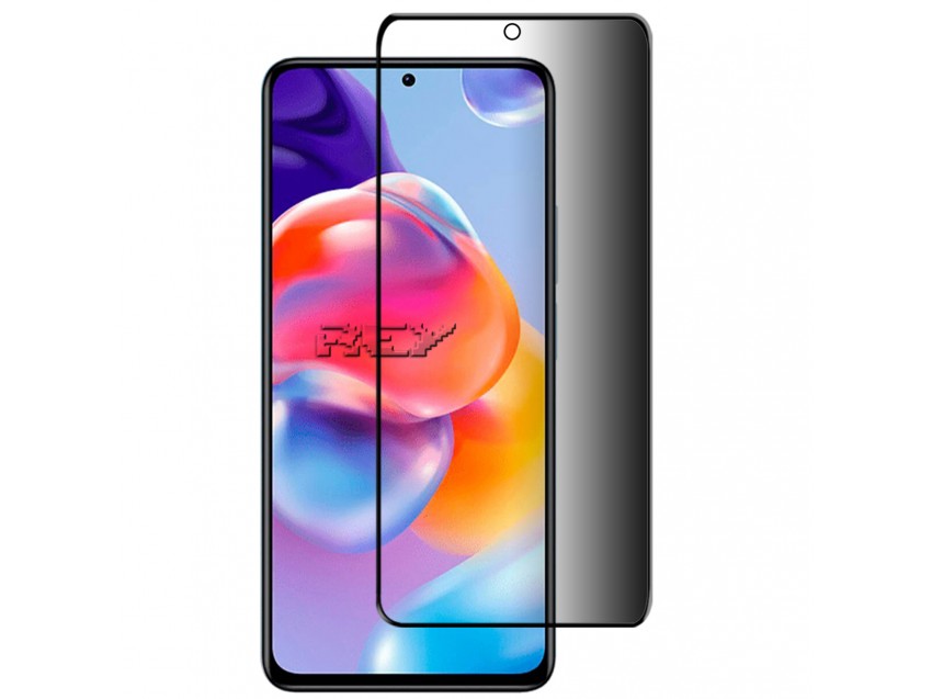 Protector Anti Espía Con Borde Negro XIAOMI REDMI NOTE 11 PRO 4G Cristal Templado