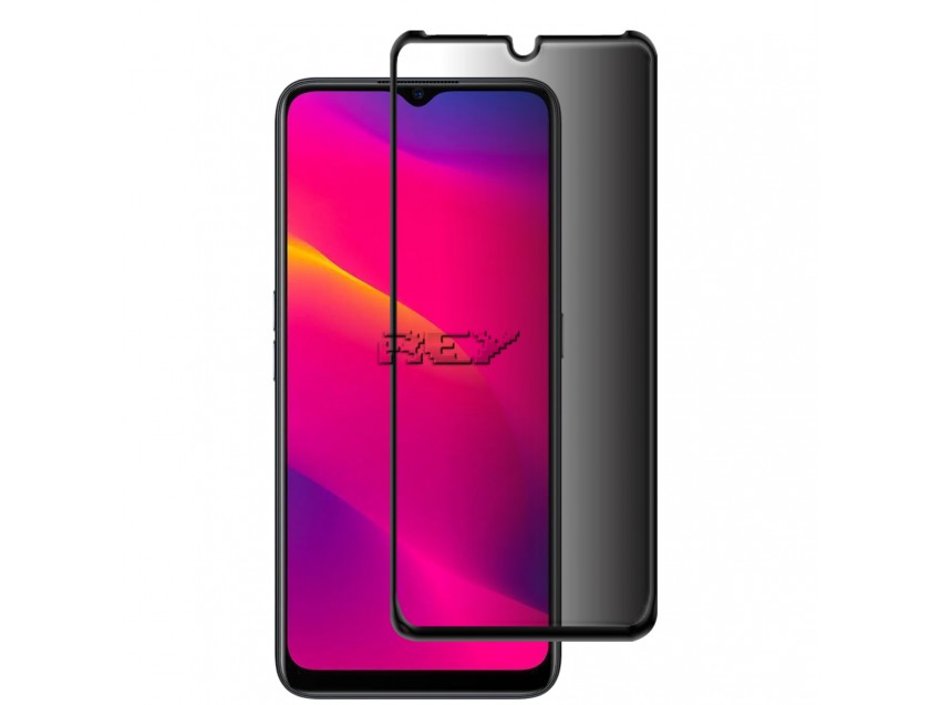 Protector Anti Espía Con Borde Negro OPPO A9 2020 Cristal Templado