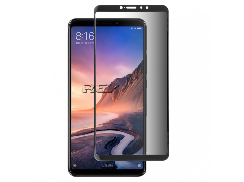 Protector Anti Espía Con Borde Negro XIAOMI MI MAX 3 Cristal Templado