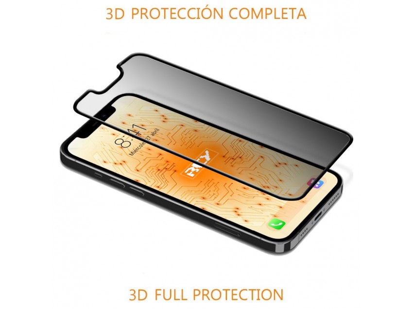 Protector Anti Espía Con Borde Negro OPPO REALME 10 4G Cristal Templado