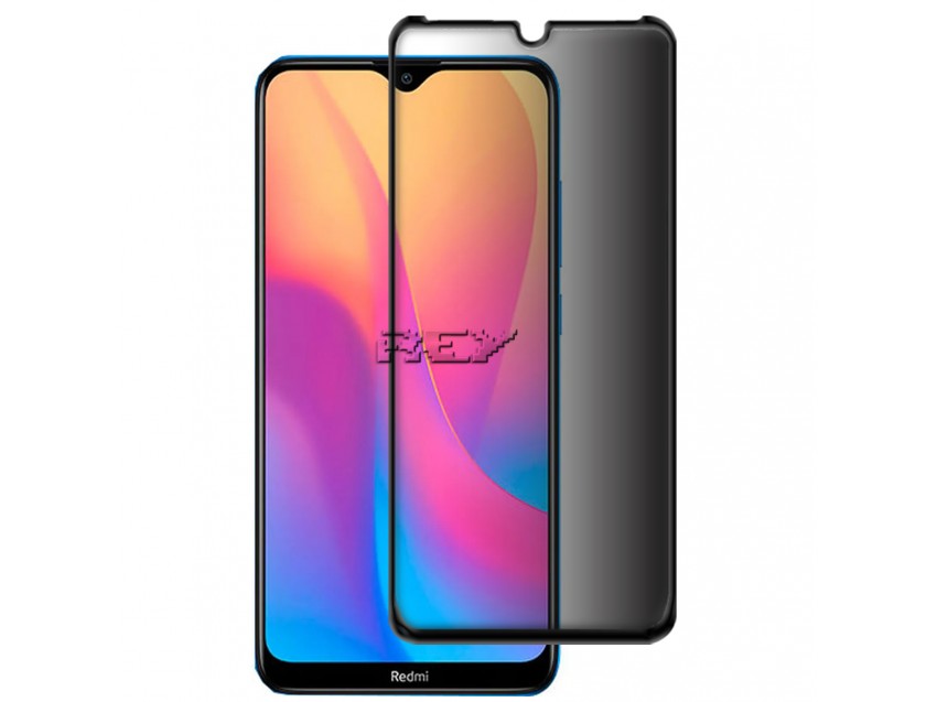Protector Anti Espía Con Borde Negro XIAOMI REDMI 8 Cristal Templado