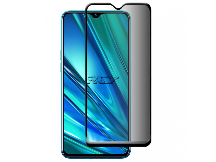 Protector Anti Espía Con Borde Negro OPPO REALME X2 Cristal Templado