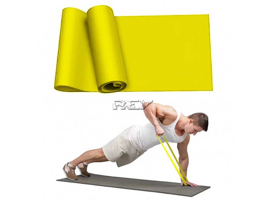 Banda Resistencia Elástica Amarillo - 6,8 a 9 Kg
