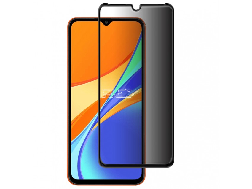 Protector Anti Espía Con Borde Negro XIAOMI REDMI 9C Cristal Templado
