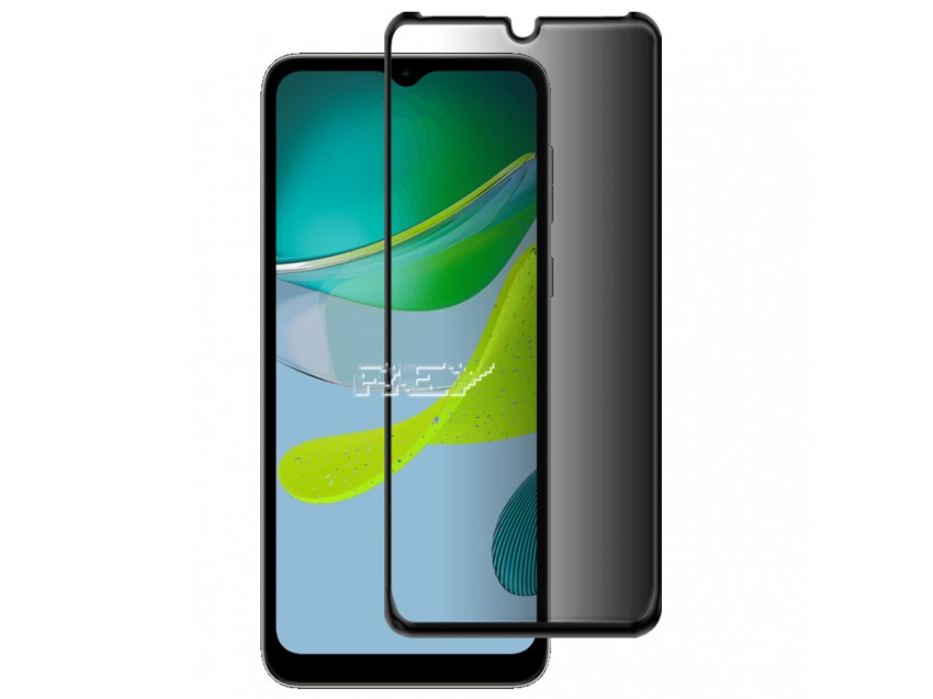 Protector Anti Espía Con Borde Negro MOTOROLA MOTO E13 Cristal Templado