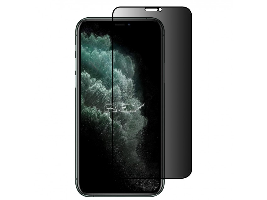 Protector Anti Espía Con Borde Negro IPHONE X Cristal Templado