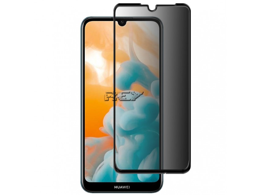 Protector Anti Espía Con Borde Negro HUAWEI Y6 2019 Cristal Templado