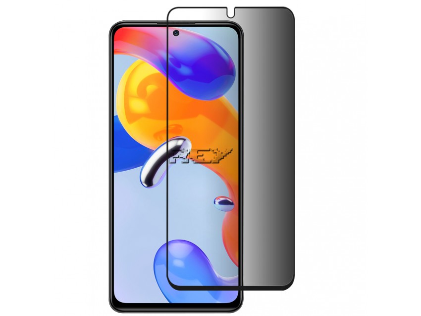 Protector Anti Espía Con Borde Negro XIAOMI REDMI NOTE 11s 5G Cristal Templado