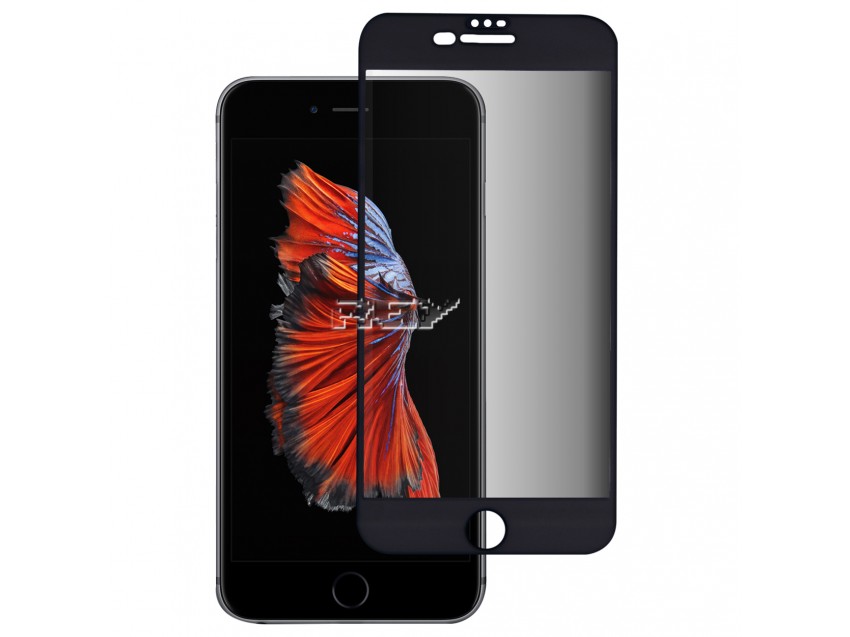 Protector Anti Espía Con Marco Negro IPHONE 6s Cristal Templado