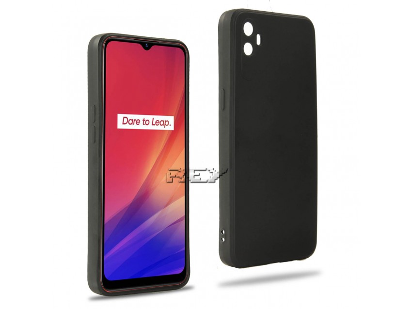 Funda Negra OPPO REALME C3 Silicona