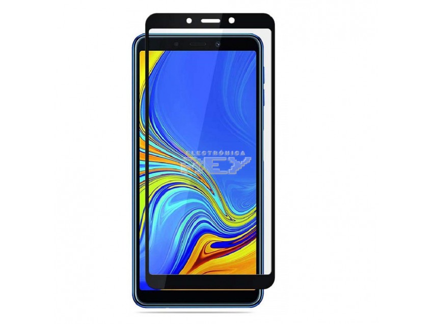Protector Pantalla SAMSUNG GALAXY A9 2018 Cristal Templado 3D Negro