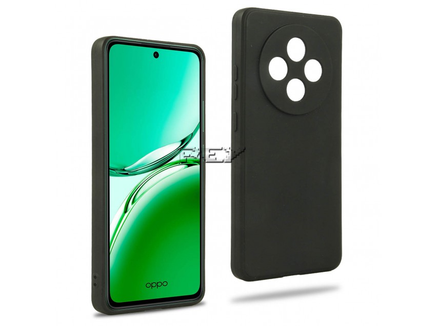 Funda Negra OPPO RENO12 FS 5G Silicona