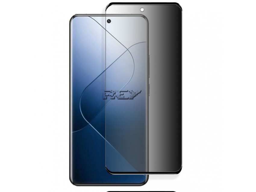 Protector Anti Espía Con Borde Negro XIAOMI 15 PRO Cristal Templado