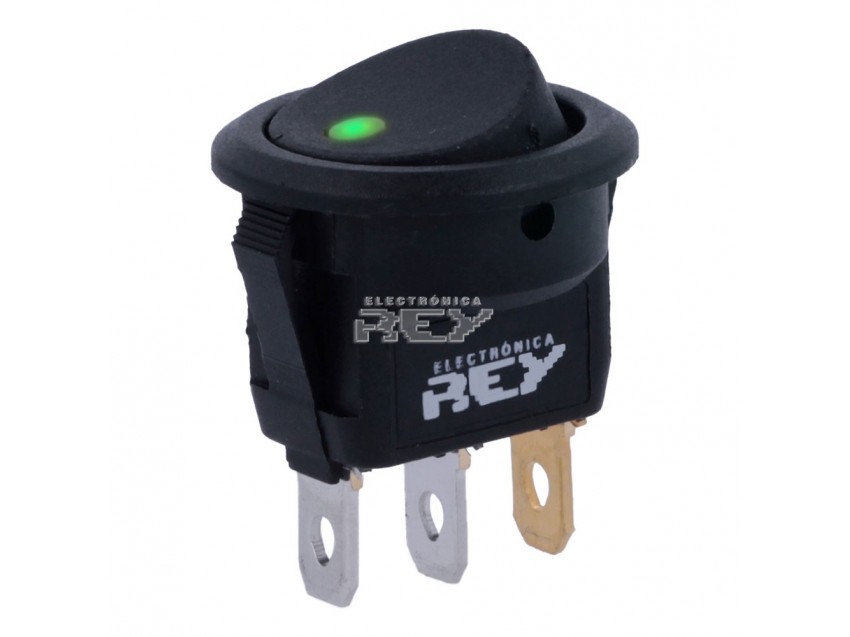 Pack 5 Interruptores Multiusos Coche Vehículo Barco Autocaravana Moto Luz Verde