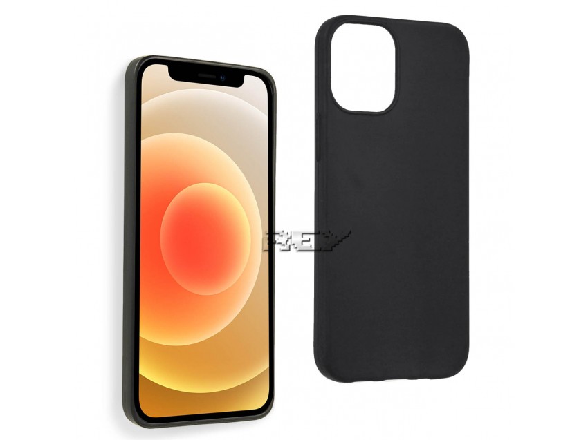 Funda Negra IPHONE 12 MINI 5,4" Silicona