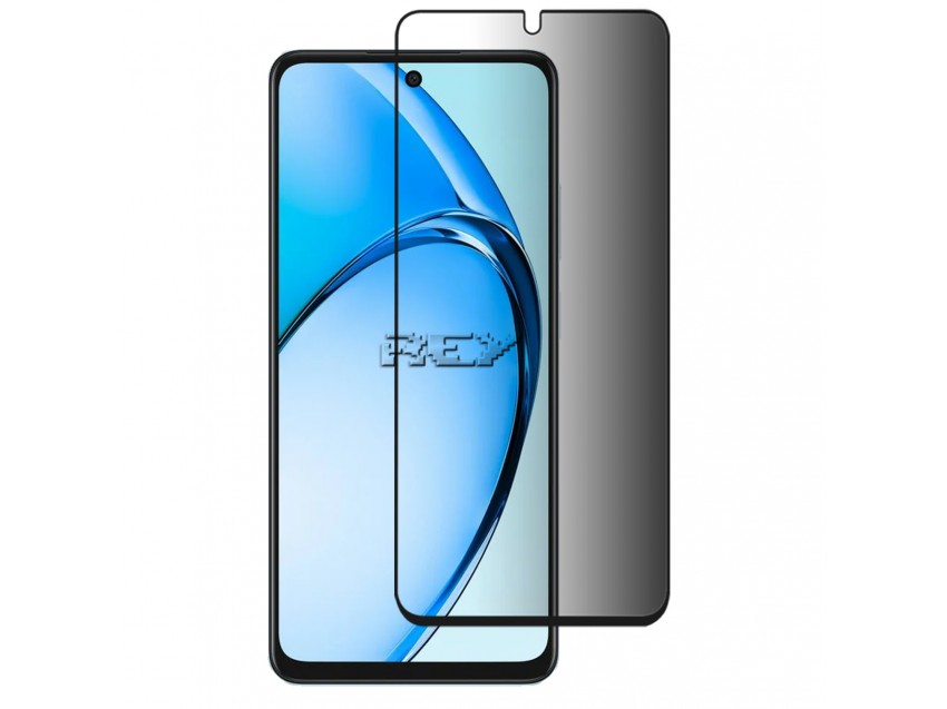 Protector Anti Espía Con Borde Negro OPPO REALME C75 Cristal Templado