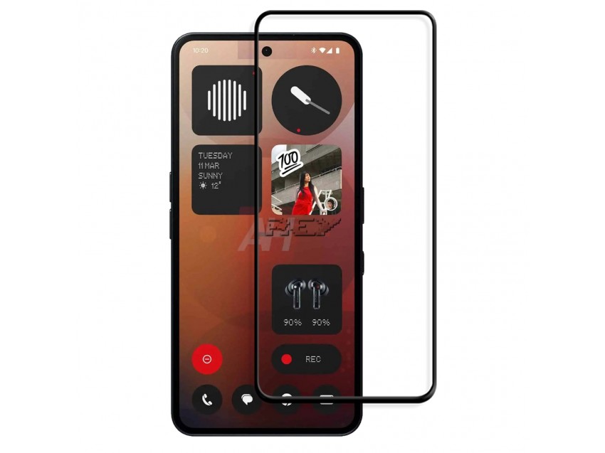 Protector Pantalla NOTHING PHONE 3A PRO Cristal Templado 3D Negro